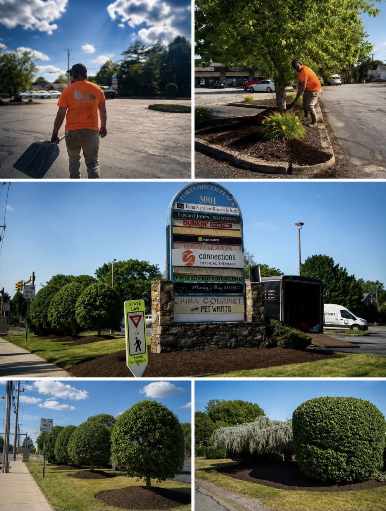 Commercial landscaping project