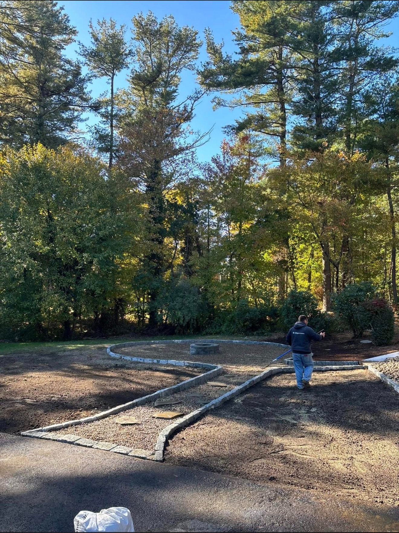 Landscape construction project